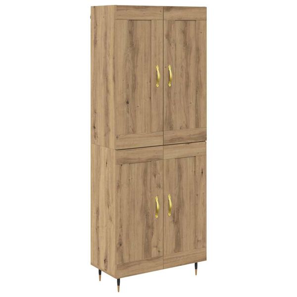 vidaXL Highboard Artisan Oak 69.5 x 34 x 90 cm Engineered Wood