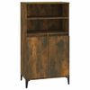 vidaXL Highboard Smoked Oak 60 x 36 x 110 cm Engineered Wood