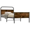 vidaXL Bed Frame without Mattress 107x203 cm Sonoma Oak Engineered Wood