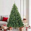 vidaXL Artificial Christmas Tree with 300 LEDs Green 180 cm PE and PVC
