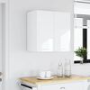 vidaXL Hanging Cabinet Lyon High Gloss White 60x31x60 cm Engineered Wood