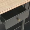 vidaXL Console Table Black 110x30x76cm Engineered Wood