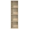 vidaXL Bookcase Sonoma Oak 40x30x152 cm Engineered Wood