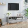 vidaXL TV Cabinet Grey Sonoma 100x34.5x44.5 cm Engineered Wood