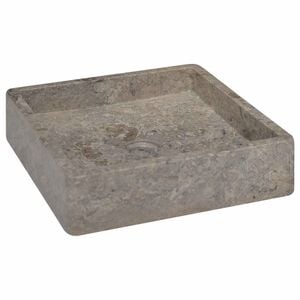 vidaXL Sink Grey 40x40x10 cm Marble