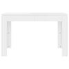vidaXL Dining Table High Gloss White 120x60x76 cm Engineered Wood