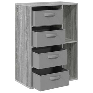 vidaXL Sideboard Grey Sonoma 60 x 33.5 x 84 cm