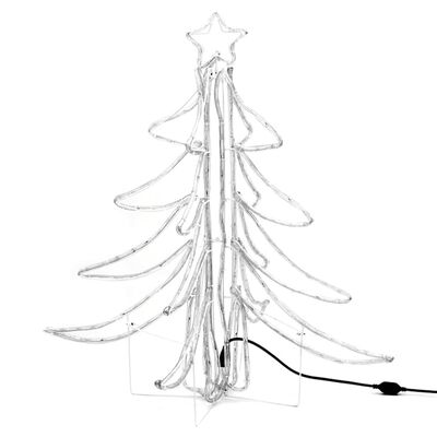 vidaXL Folding Christmas Tree Figure with 360 LEDs Warm White 87x87x93 cm