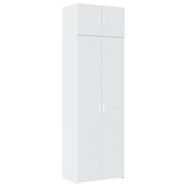 vidaXL Storage Cabinet White 70x42.5x225 cm Engineered Wood