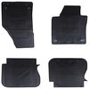 vidaXL Car Mat 4 pcs Black Rubber
