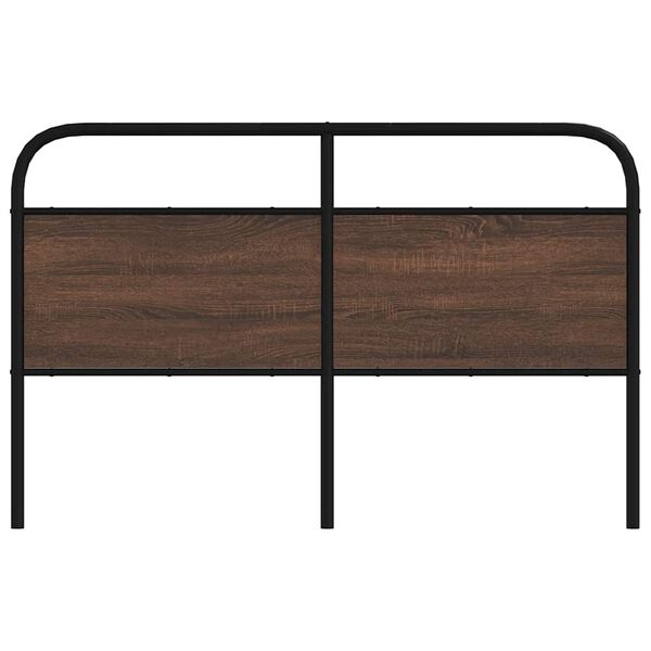 vidaXL Replace Headboard Brown Oak 160 cm Steel and Engineered Wood
