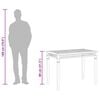 vidaXL Garden Dining Table 120x65x80 cm Solid Teak Wood