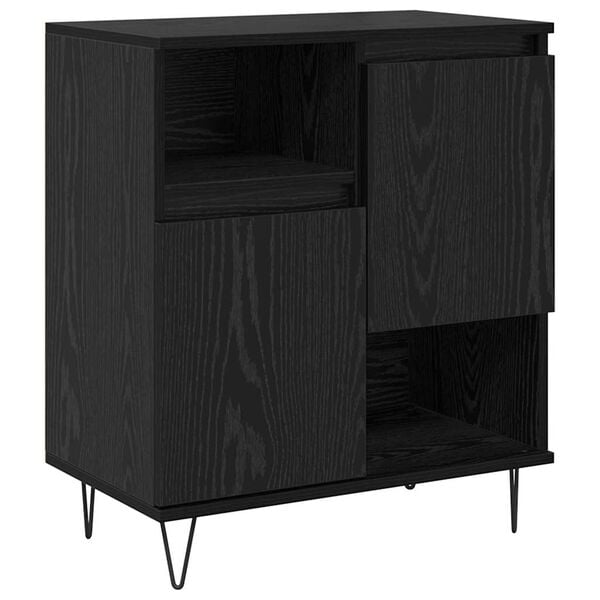 vidaXL Sideboard Black Oak 60 x 35 x 70 cm
