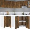 vidaXL Hanging Corner Cabinet Lyon Smoked Oak 57x57x60 cm Engineered Wood