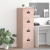 vidaXL File Cabinet Pink 45.5 x 42 x 139 cm Cold-Rolled Steel