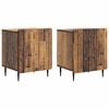 vidaXL Bedside Cabinet 2 pcs Old Wood 43 x 34.5 x 52 cm