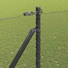 vidaXL Fence Post Grey 25 x 1.6 m (13 mm mesh) Steel and PVC