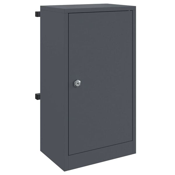 vidaXL Mailbox with Storage with Door Anthracite 30 x 20 x 55 cm Steel