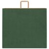 vidaXL Paper Bags 250 pcs with Handles Green 54x15x49 cm