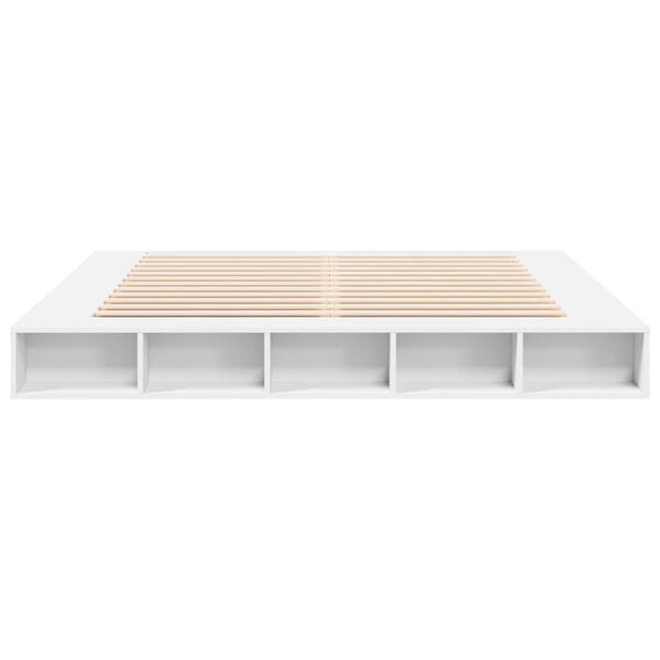 vidaXL Bed Frame without Mattress White 180x200 cm Super King