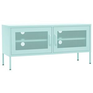 vidaXL TV Cabinet | Mint | Steel | Compact | Levelers | TV Cabinet | Rectangular