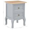 vidaXL Bedside Cabinets 2 pcs Grey 35x30x49 cm MDF