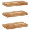 vidaXL Floating Shelves 3 pcs 60x20x4 cm Oil Finished Solid Wood Acacia