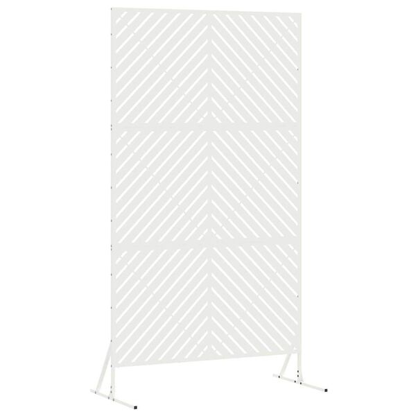 vidaXL Privacy Screen White 100 x 50 x 180 cm Steel