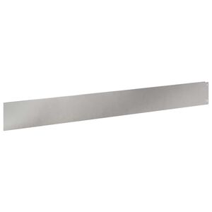 vidaXL Lawn Edging 50 pcs 100 x 12 cm Steel Silver