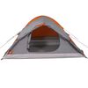 vidaXL Camping Tent Dome 2-Person Grey and Orange Waterproof