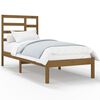 vidaXL Bed Frame without Mattress Honey Brown Solid Wood 75x190 cm Small Single