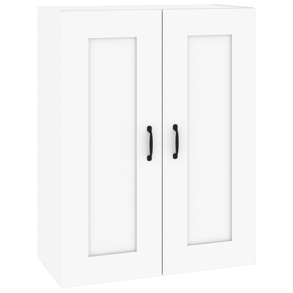 vidaXL Hanging Wall Cabinet White 69.5x32.5x90 cm