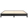 vidaXL Bed Frame without Mattress Black Super King Faux Leather