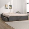 vidaXL Bed Frame without Mattress with Drawers Grey 140x200 cm (814951+815001)