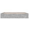 vidaXL Bed Frame without Mattress Concrete Grey 200x200 cm