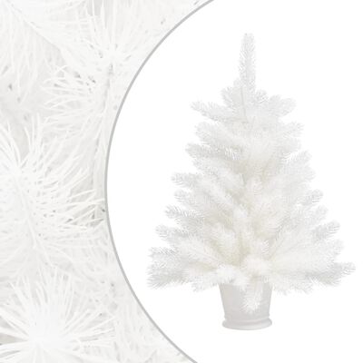 vidaXL Artificial Christmas Tree with LEDs&Ball Set White 65 cm