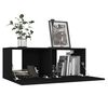vidaXL 6 Piece TV Cabinet Set Black Engineered Wood