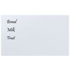 vidaXL Wall-mounted Magnetic Board White 100x60 cm&nbsp;Tempered Glass
