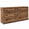 vidaXL Sideboards 2 pcs Old Wood 70 x 35.5 x 67.5 cm Engineered Wood