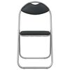 vidaXL Folding Chair 8 pcs Black and Grey 48 x 43.5 x 81 cm