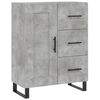 vidaXL Highboard Concrete Grey 69.5x34x180 cm Engineered Wood