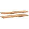 vidaXL Floating Shelves 2 pcs 140x40x4 cm Oil Finished Solid Wood Acacia