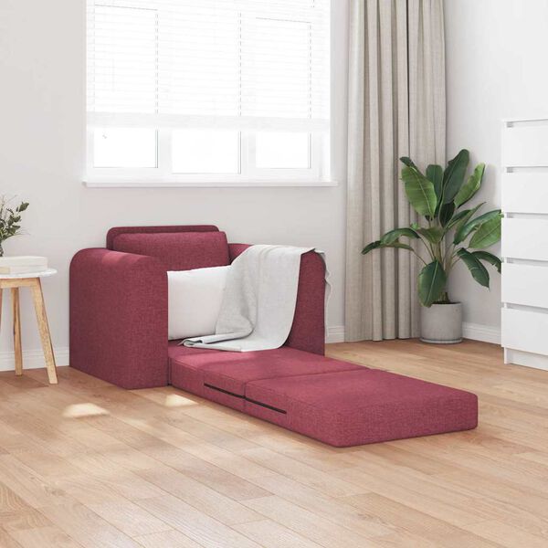vidaXL Sofa Bed Wine Red 98 x 71 x 83 cm Velvet