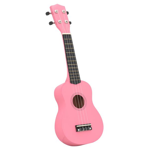 vidaXL Soprano Ukulele Set with Bag for Kids Pink 23"