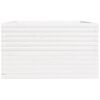 vidaXL Garden Planter White 80x80x49.5 cm Solid Wood Pine