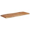 vidaXL Table Top 90x40x2,5 cm Rectangular Solid Wood Acacia Live Edge
