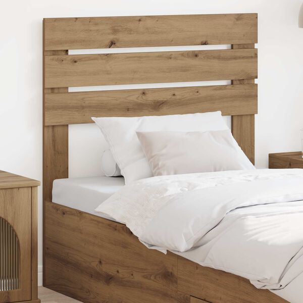 vidaXL Headboard with Headboard Artisan Oak 75 cm Engineered wood