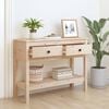 vidaXL Console Table 100x35x75 cm Solid Wood Pine