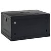 vidaXL Network Cabinet with Storage Black 53 x 45 x 30 cm Steel