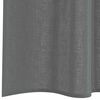 vidaXL Voile Curtains with Rod Pockets 2 pcs Dark Grey